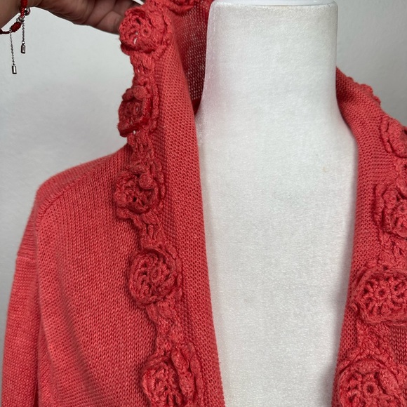 Jones  Wear Jeans Embroidered   Cardigan One Button Size XL - Picture 9 of 9